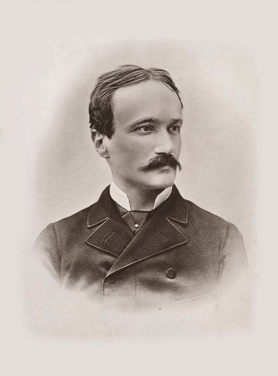 Portret van de librettist en componist Arrigo Boito 1842-1918, 1884 door Unbekannt