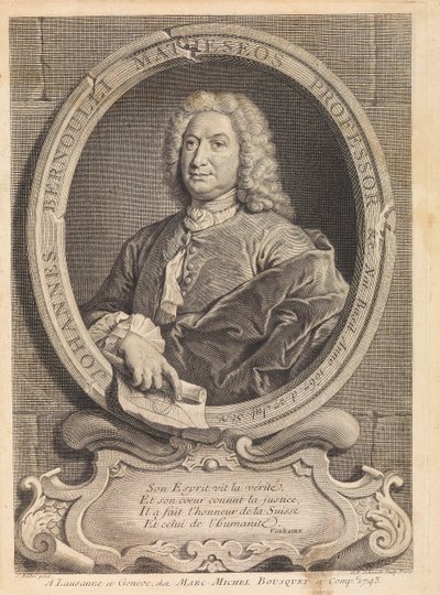 Portret van de wiskundige Johann Bernoulli door Unbekannt