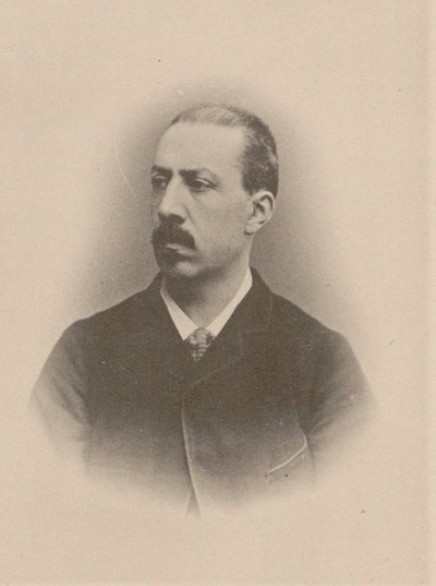 Portret van de organist en componist Charles-Marie Widor 1844-1937, 1870-1875 door Unbekannt