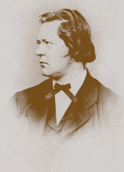 Portret van de organist en componist Theodor Kirchner 1823-1903 door Unbekannt