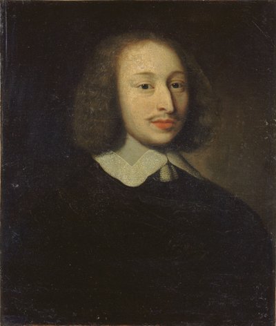 Portret van de filosoof Blaise Pascal 1623-1662, ca. 1650 door Unbekannt