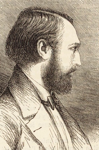 Portret van de pianist en componist Louis Lacombe 1818-1884 door Unbekannt