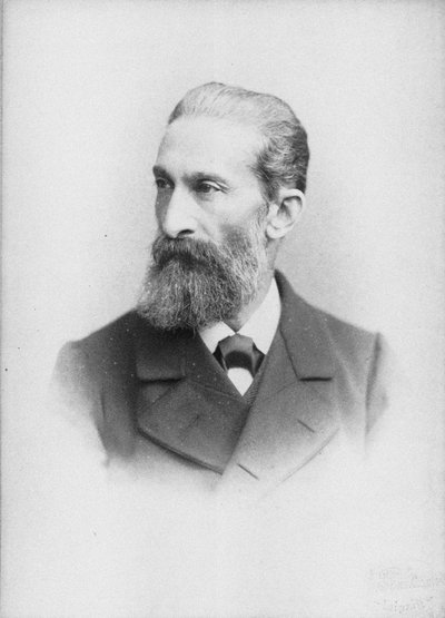 Portret van de pianist en componist Salomon Jadassohn 1831-1902 door Unbekannt