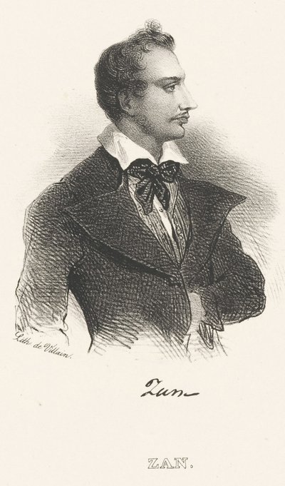 Portret van de dichter Tomasz Zan 1796-1855, na 1824 door Unbekannt