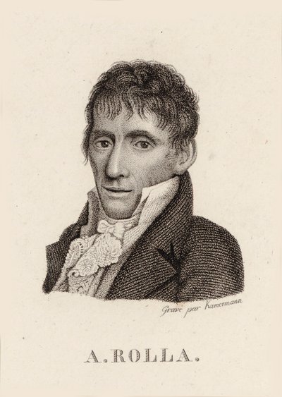 Portret van de violist en componist Alessandro Rolla 1757-1841 door Unbekannt