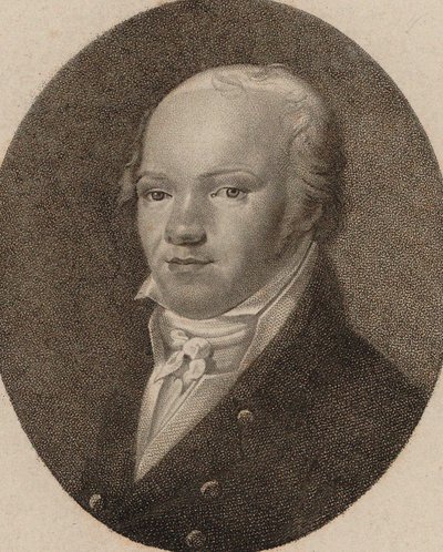 Portret van de violist en componist Andreas Romberg 1767-1821, ca. 1800 door Unbekannt