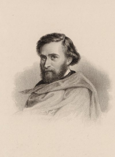 Portret van de violist en componist Anton Wallerstein 1813-1892 door Unbekannt