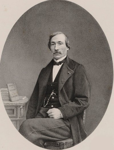 Portret van de violist en componist Delphin Alard 1815-1888, 1870 door Unbekannt