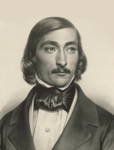 Portret van de violist en componist Delphin Alard 1815-1888, ca. 1840 door Unbekannt