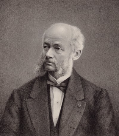 Portret van de violist en componist Henri Vieuxtemps door Unbekannt