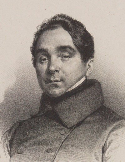 Portret van de violist en componist Philippe Musard door Unbekannt