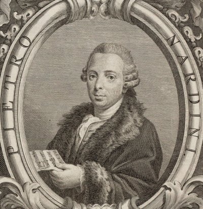 Portret van de violist en componist Pietro Nardini 1722-1793, 1782 door Unbekannt