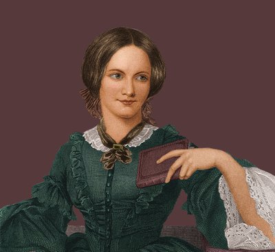 Portret van de schrijfster Charlotte Brontë door Unbekannt