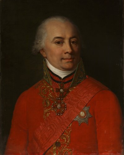 Portret van de schrijver Mikhail Nikitich Muravyov door Unbekannt