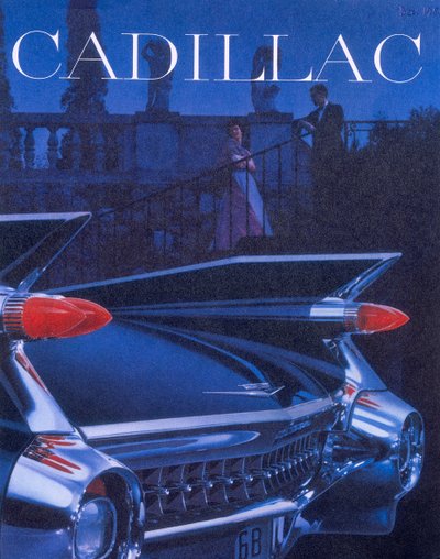 Poster ter promotie van een Cadillac door Unbekannt