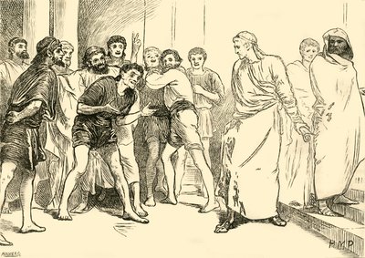 Posthumius in het theater van Tarentum door Unbekannt