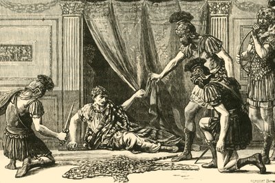 Pretoriaanse Garde die Claudius als Imperator begroet, 1890 door Unbekannt