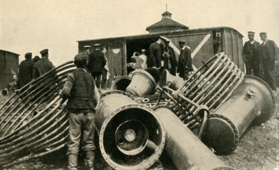 Voorbereidingen voor de evacuatie van Warschau, Eerste Wereldoorlog, 1915, ca. 1920 door Unbekannt