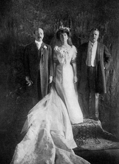 President Roosevelt en de heer en mevrouw Longworth, 1906, 1908 door Unbekannt