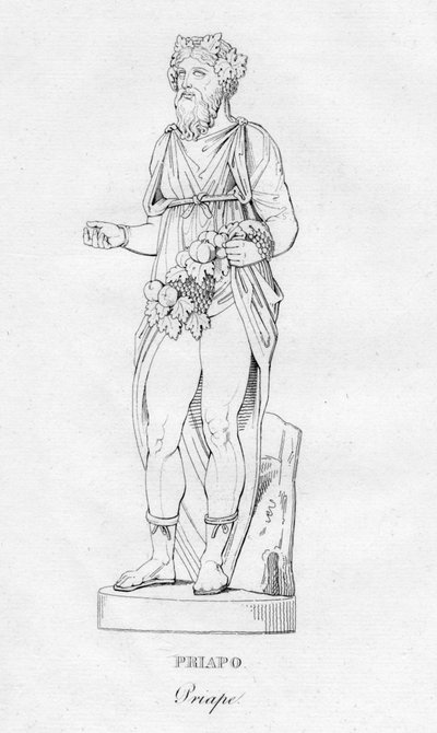Priapo Priape, ca. 1850 door Unbekannt