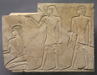 Priesters die begrafenisrituelen uitvoeren, ca. 667-647 v.Chr. door Unbekannt