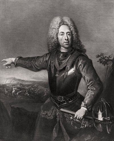 Prins Eugenius van Savoye, in Frankrijk geboren Oostenrijkse soldaat, 1718 1906 door Unbekannt