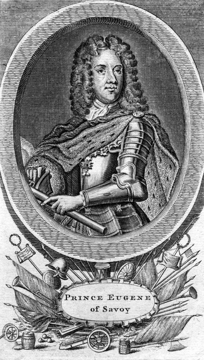 Prins Eugenius van Savoye, generaal in het Oostenrijkse leger door Unbekannt