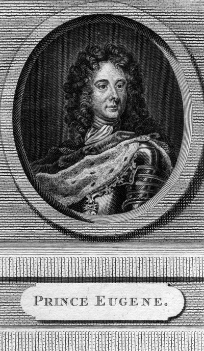 Prins Eugenius van Savoye, generaal in het Oostenrijkse leger door Unbekannt