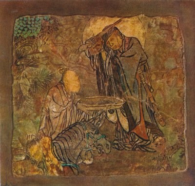Prins Gotama Gautama Knipt Zijn Haar Af, 1934-35 door Unbekannt