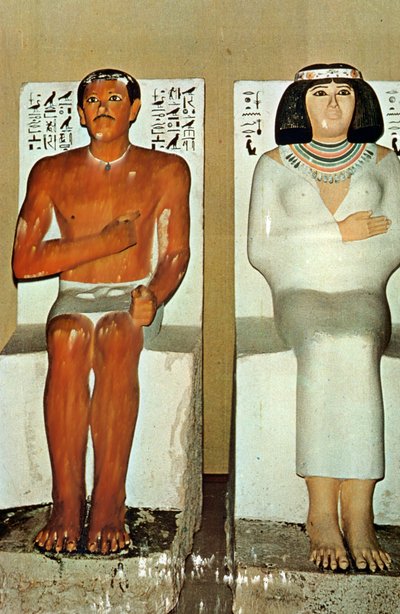 Prins Rahotep en zijn vrouw Nofret, Egypte, 4e dynastie door Unbekannt