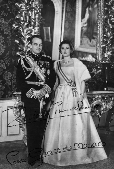 Prins Rainier III en Prinses Grace van Monaco, 20e eeuw door Unbekannt
