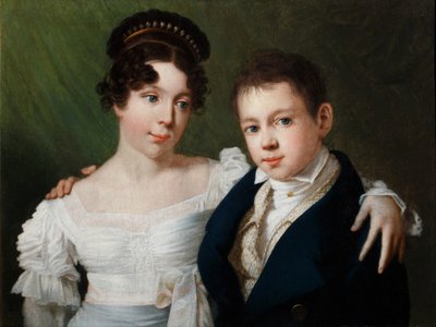 Prinses Alexandrine van Pruisen 1803-1892 en prins Albert van Pruisen 1809-1872, 1810s door Unbekannt