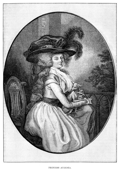 Prinses Augusta, tweede dochter van George III, 19e eeuw door Unbekannt