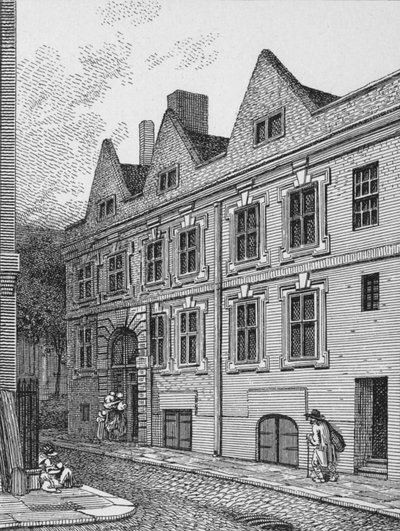 Hoofdingang van Leathersellers Hall, City of London, 1801 1911 door Unbekannt