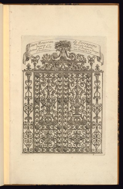 Print, Livre Nouveau de Serrurerie door Unbekannt