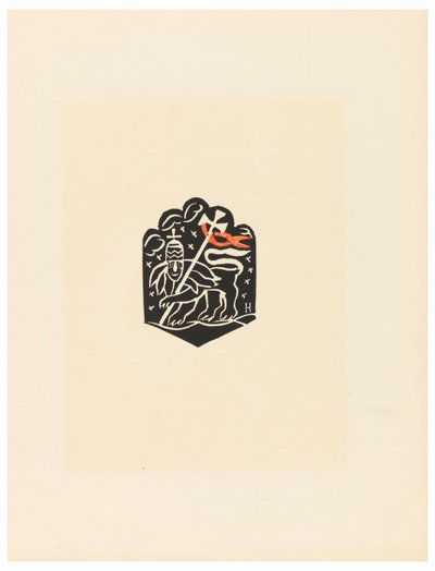 Print, Vignet, Plaat X, Ethiopië, cili Christos, Madonna en Heiligen, zoals ik ze zag in illuminaties van oude Ethiopische codices Portfolio, 1920 door Unbekannt