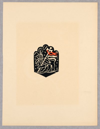 Print, Vignet, Plaat X, Ethiopië, cili Christos, Madonna en Heiligen, zoals ik ze zag in illuminaties van oude Ethiopische codices Portfolio, 1920 door Unbekannt