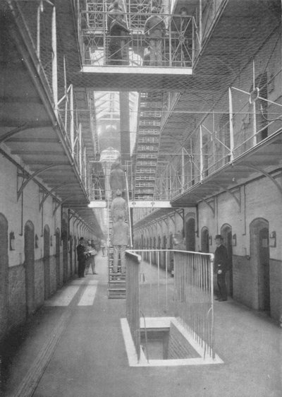 Gevangenen gaan dineren, Wormwood Scrubs Prison, Londen, ca. 1903 door Unbekannt