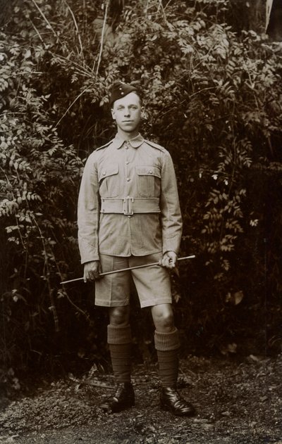 Soldaat Nelson, 5e East Surrey regiment, Chakrata, India, 1917 door Unbekannt
