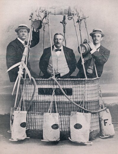 Professor Huntingdon, Mr. Frank Hedges Butler en de Hon. C. S. Rolls, 1906 door Unbekannt