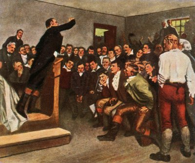 Professor Steffens wekt zijn publiek op om te vechten voor vrijheid, 8 februari 1813, 1936 door Unbekannt