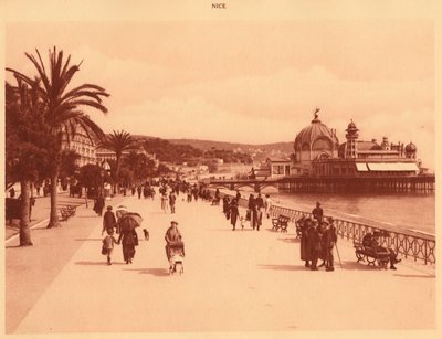 Promenade des Anglais en het Jetty Palace, Nice, 1930 door Unbekannt