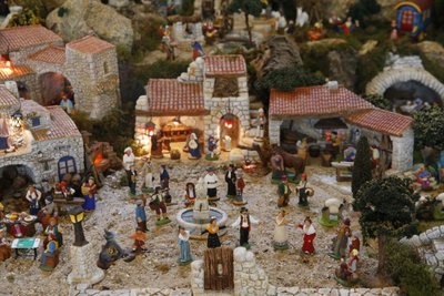 Provençaalse kerststal, Parijs, Frankrijk door Unbekannt