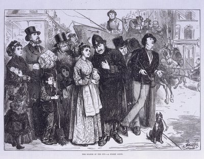 Publieke getuige van de zonsverduistering, Londen, ca. 1870 door Unbekannt