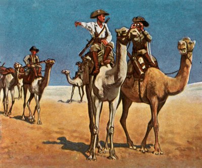 Achtervolging van de Simon-Koper-Hottentotten in de Kalahari-woestijn, 16 maart 1908, 1936 door Unbekannt