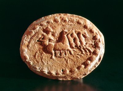 Quadriga, Kerkouane, Tunesië, 3e eeuw v.Chr. door Unbekannt