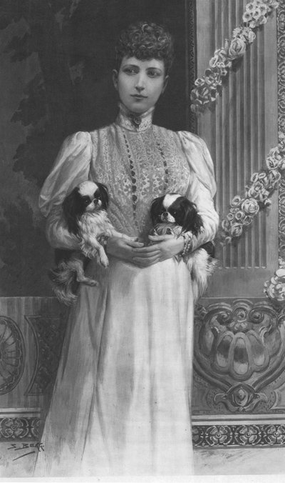 Koningin Alexandra, 1901 door Unbekannt