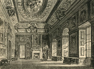 Queen Carolines tekenkamer, Kensington Palace, ca. 1876 door Unbekannt