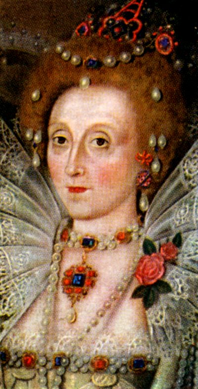 Koningin Elizabeth I door Unbekannt