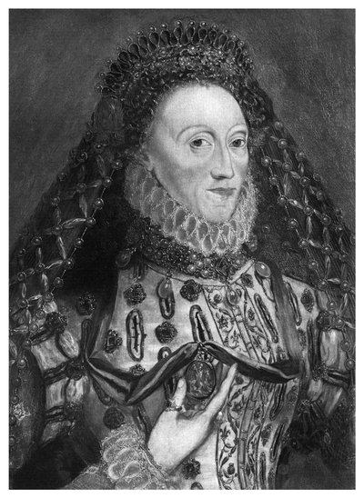 Koningin Elizabeth I op hoge leeftijd, 16e eeuw, 1896 door Unbekannt